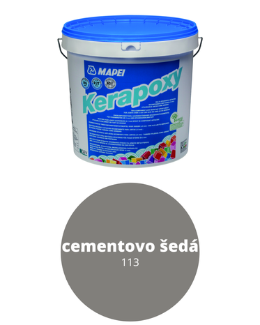 MAPEI malta škárovacia epoxidová Kerapoxy 113, cementovo šedá (10 kg)